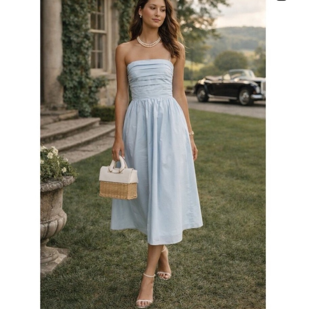 WAYF Sammie Strapless Summer Dress NWT